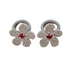 Baby haarelastiekjes met bloem Liv - cotton bloom beige Baby haarelastiekjes met bloem Liv - cotton bloom beige