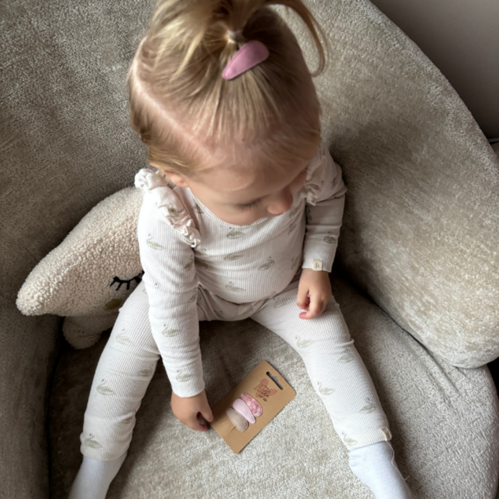 Your Little Miss Baby haarspeldjes Pippa - Dusty rose Your Little Miss Baby haarspeldjes Pippa - Dusty rose