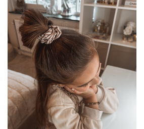 Your Little Miss Scrunchie Charlie - Caramel stripe Your Little Miss Scrunchie Charlie - Caramel stripe