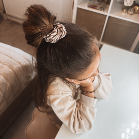 Your Little Miss Scrunchie Charlie - Caramel stripe Your Little Miss Scrunchie Charlie - Caramel stripe