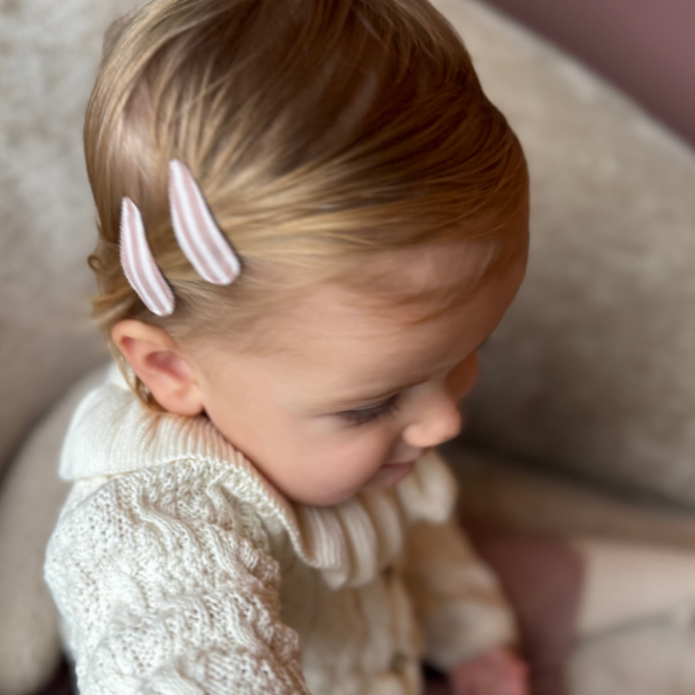 Your Little Miss Baby haarspeldjes Pippa - Caramel stripe