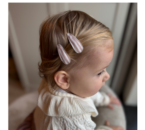 Your Little Miss Baby haarspeldjes Pippa - Caramel stripe