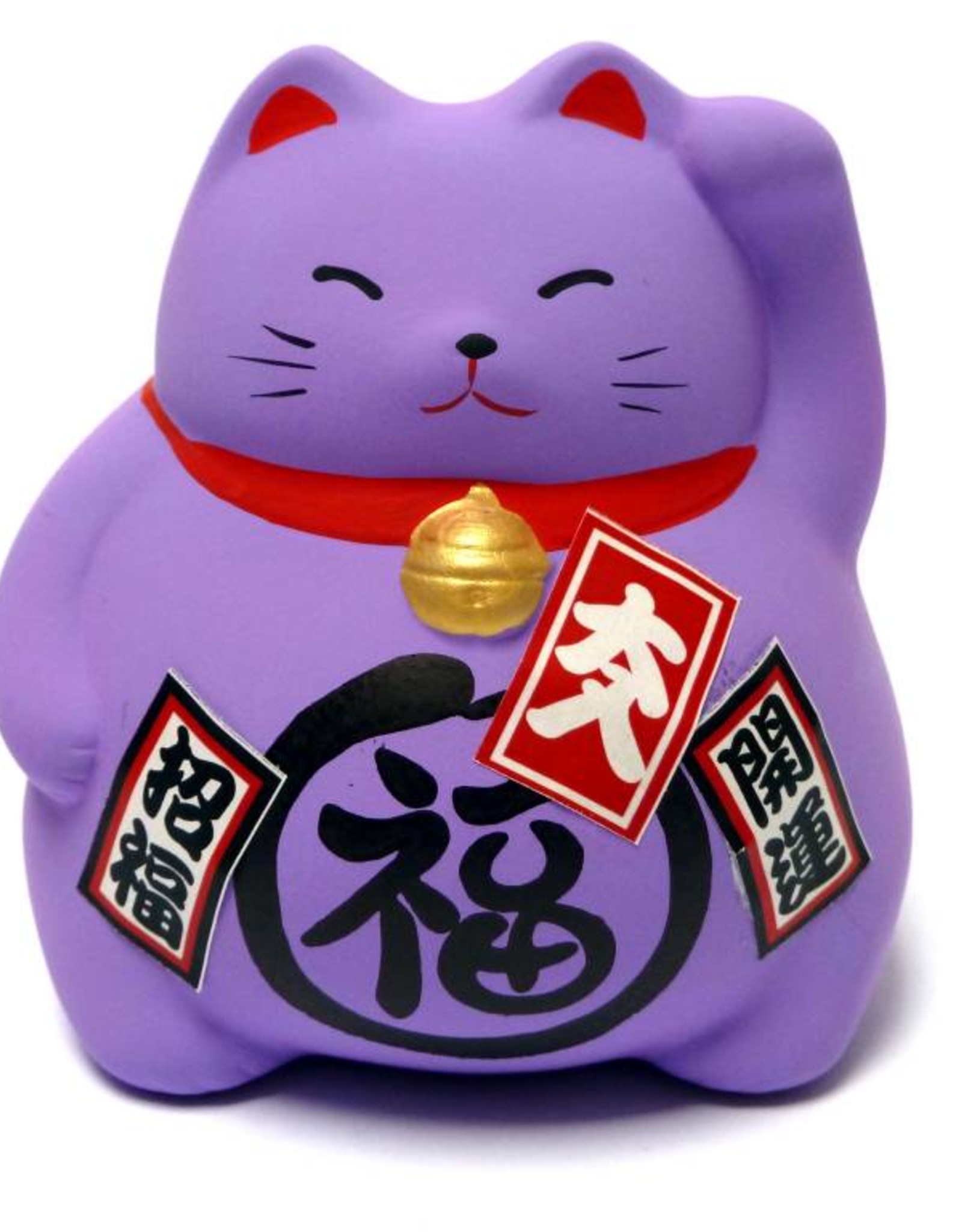 Maneki Neko spaarpot paars
