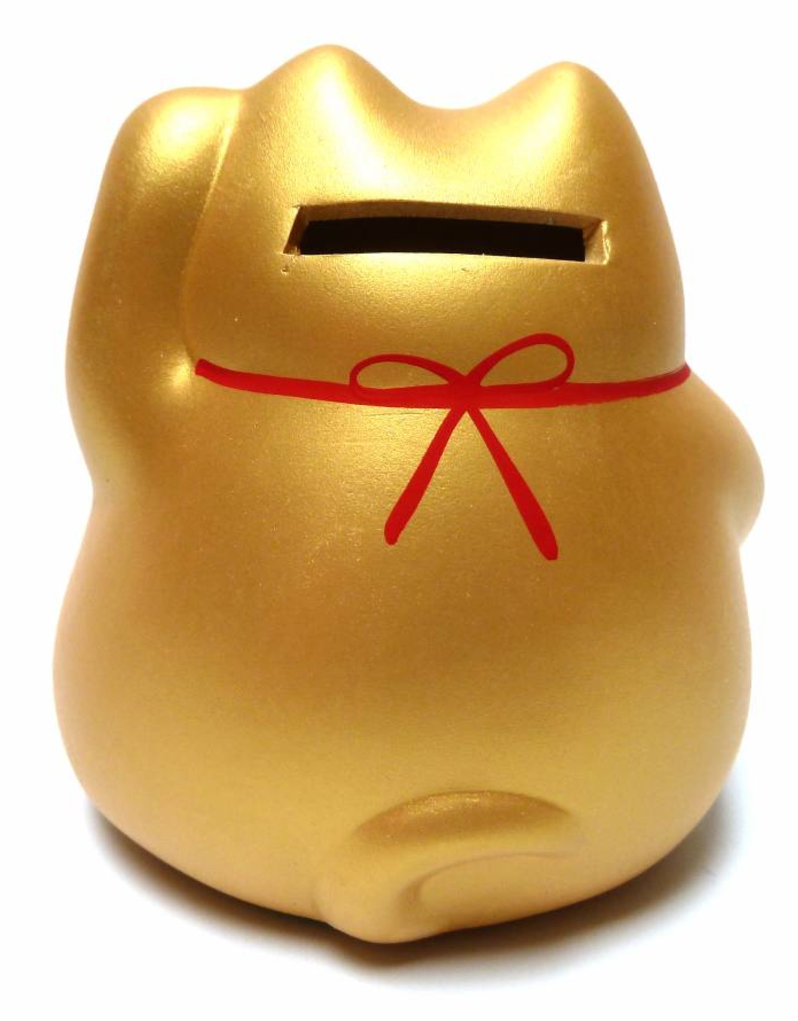 Lucky cat piggy bank gold