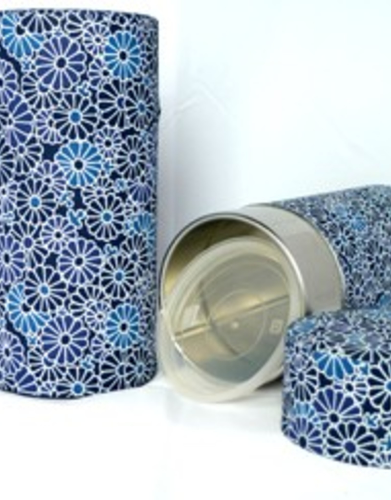 Tokyo Design Studio Japanese tea tin with flowers