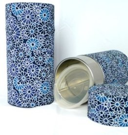 Tokyo Design Studio Japanese tea tin with flowers