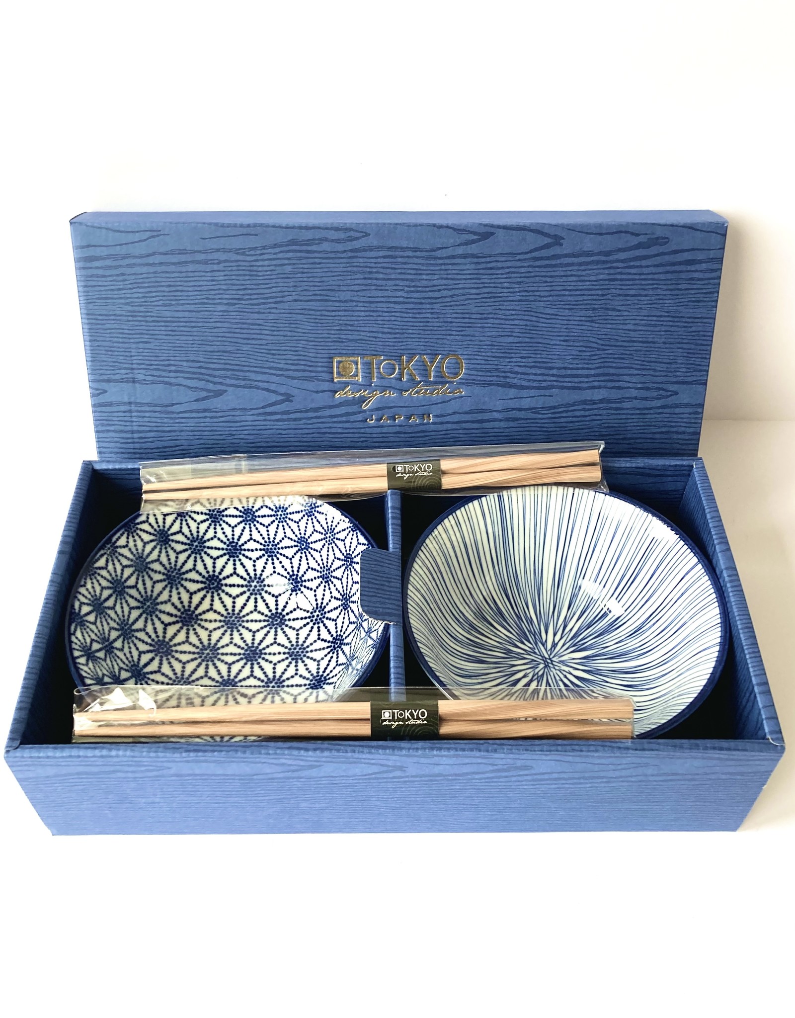 Tokyo Design Studio Nippon Blue kommen Ster en Streep giftset