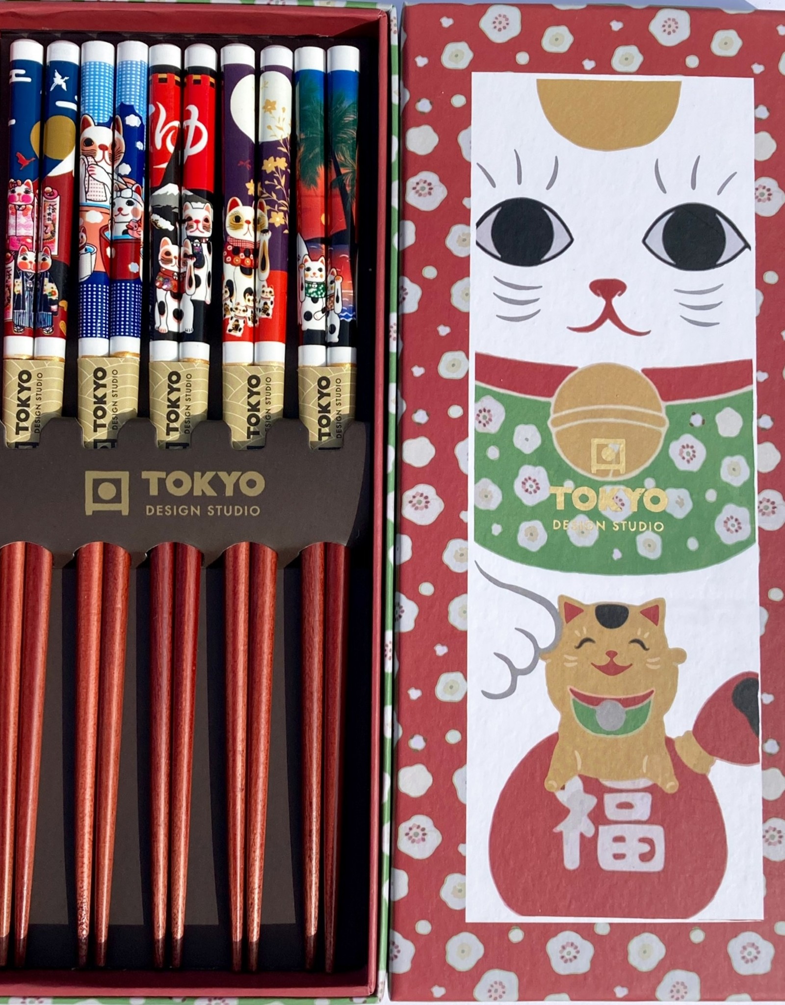 Tokyo Design Studio Chopsticks Maneki Neko (lucky cat)
