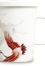 Royal Tea Witte theebeker met kraanvogel in geschenkdoos