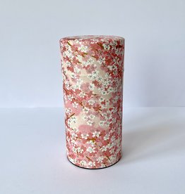 Tokyo Design Studio Japanese tea tin washi paper Cherry Blossom