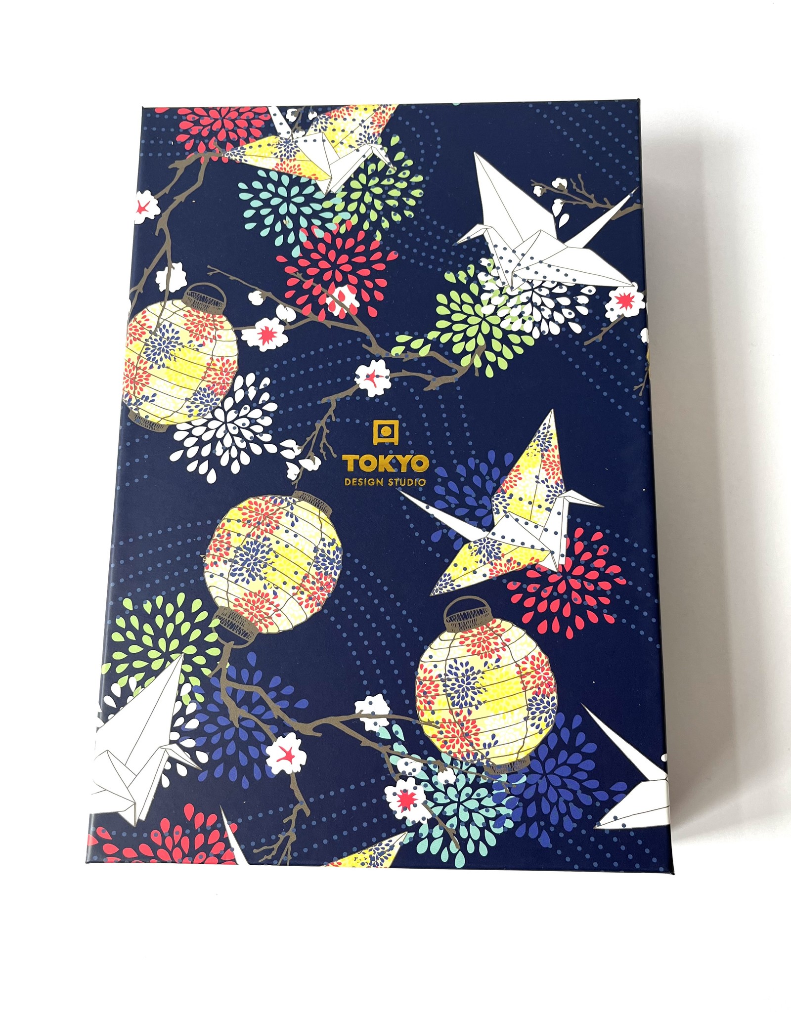 Tokyo Design Studio Tokyo Design Studio luxury gift box with crane chopsticks and crane birds