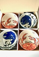 Tokyo Design Studio Seafood Bowl Gift Set Crab and Snapper