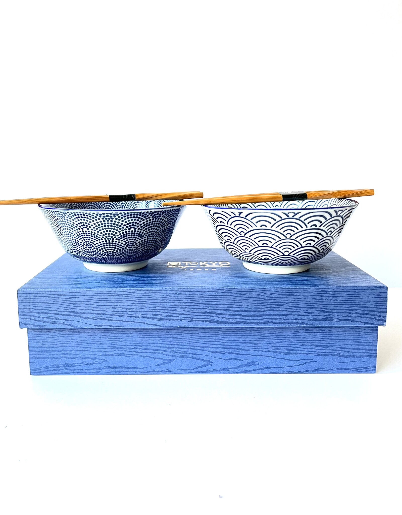 Tokyo Design Studio Nippon Blue kommen giftsets  Dots & Wave