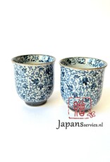 Tokyo Design Studio Theekopjes Sometsuke Lovely leaves (B)  (set van 10)