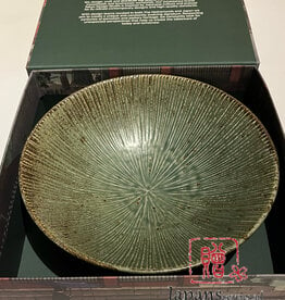 Tokyo Design Studio Green large ramen bowl Wabi Uquisu gift set