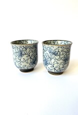 Tokyo Design Studio Teacup Sometsuke Summer Flower (C) (set of 2)