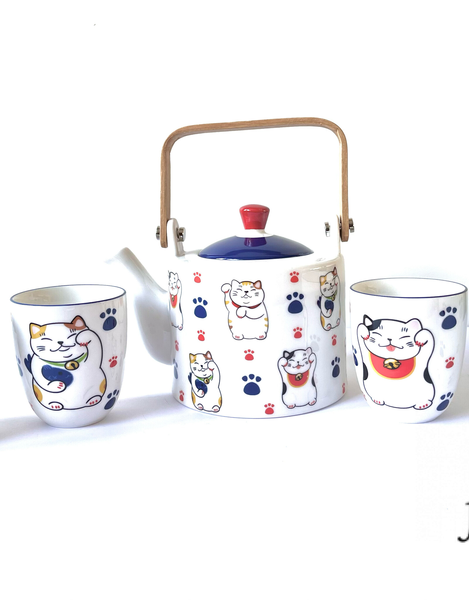 Tokyo Design Studio Lucky cat tea set giftbox