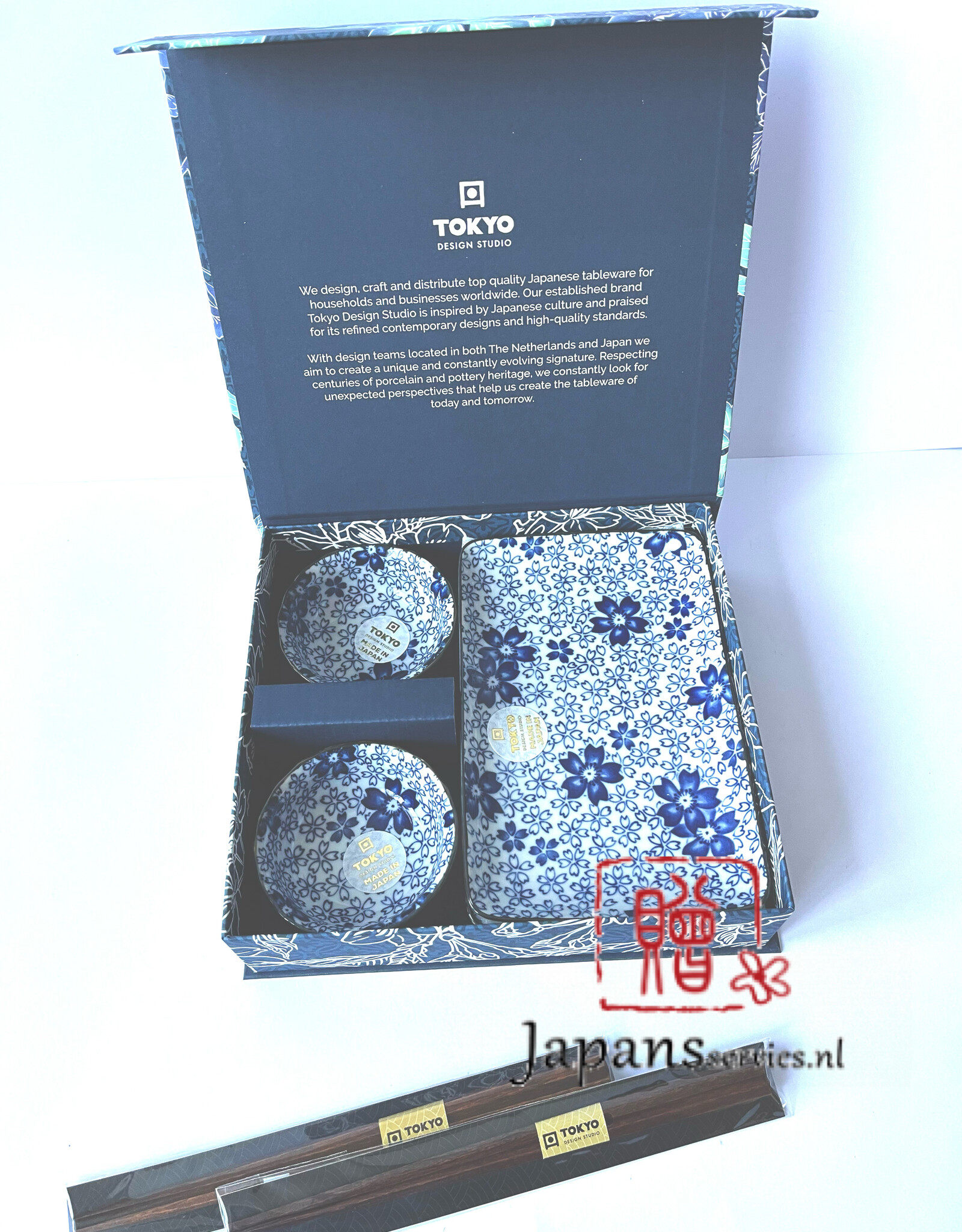 Tokyo Design Studio Japanse sushi cadeauset lentebloesem