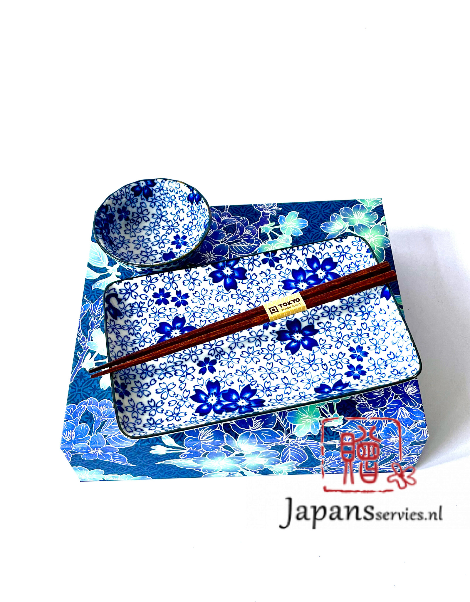 Tokyo Design Studio Japanse sushi cadeauset lentebloesem