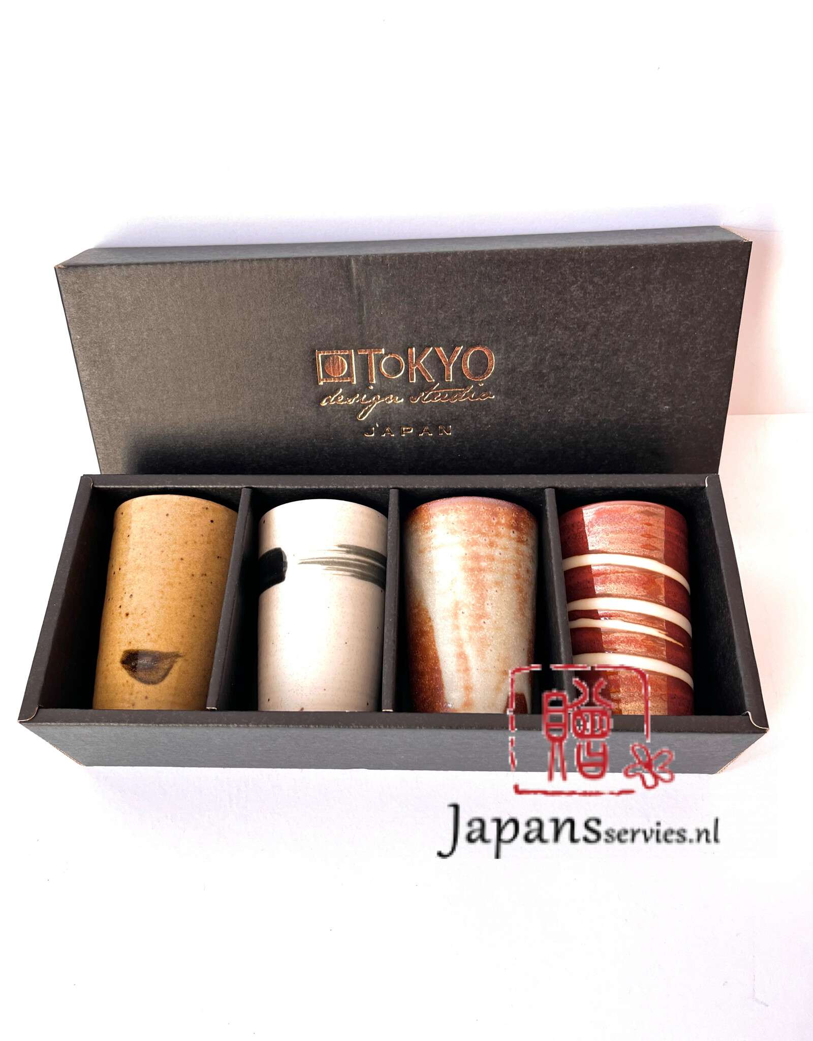 Tokyo Design Studio Japanese tea cups Stone High (C)