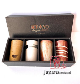 Tokyo Design Studio Japanese Teacups Gift Set Stone High (C)
