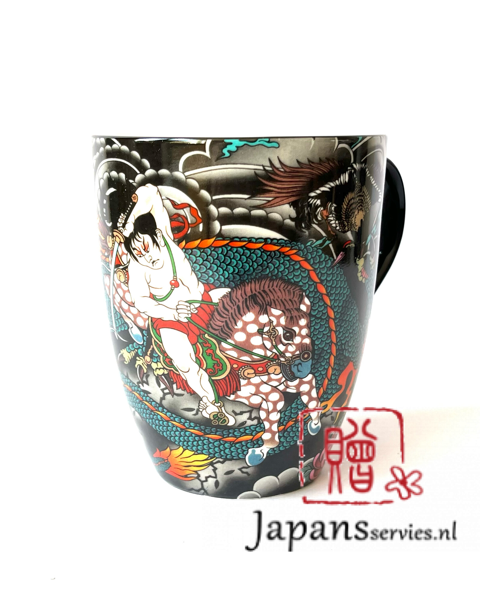 Tokyo Design Studio Japanese mug Blue Dragon