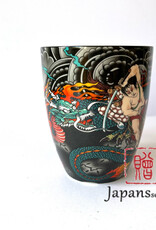 Tokyo Design Studio Japanese tea mug Blue Dragon
