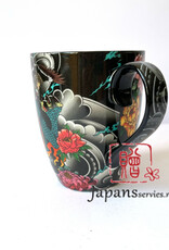 Japanese tea mug Blue Dragon