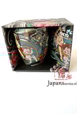 Japanese tea mug Blue Dragon