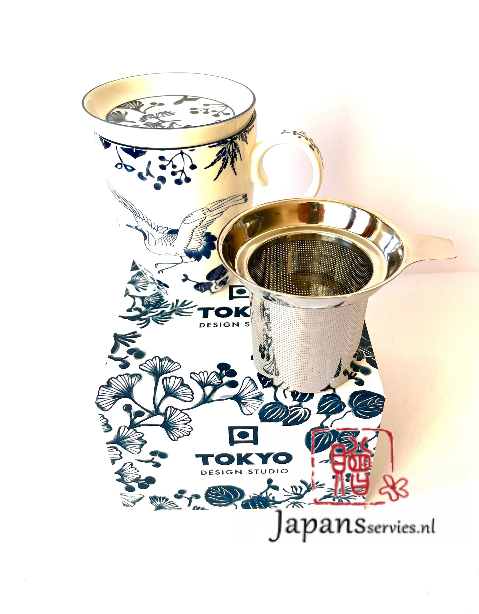 Tokyo Design Studio Tokyo Design Studio Flora Japonica kraanvogel mok cadeauset