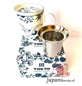 Tokyo Design Studio Flora Japonica crane mug gift set
