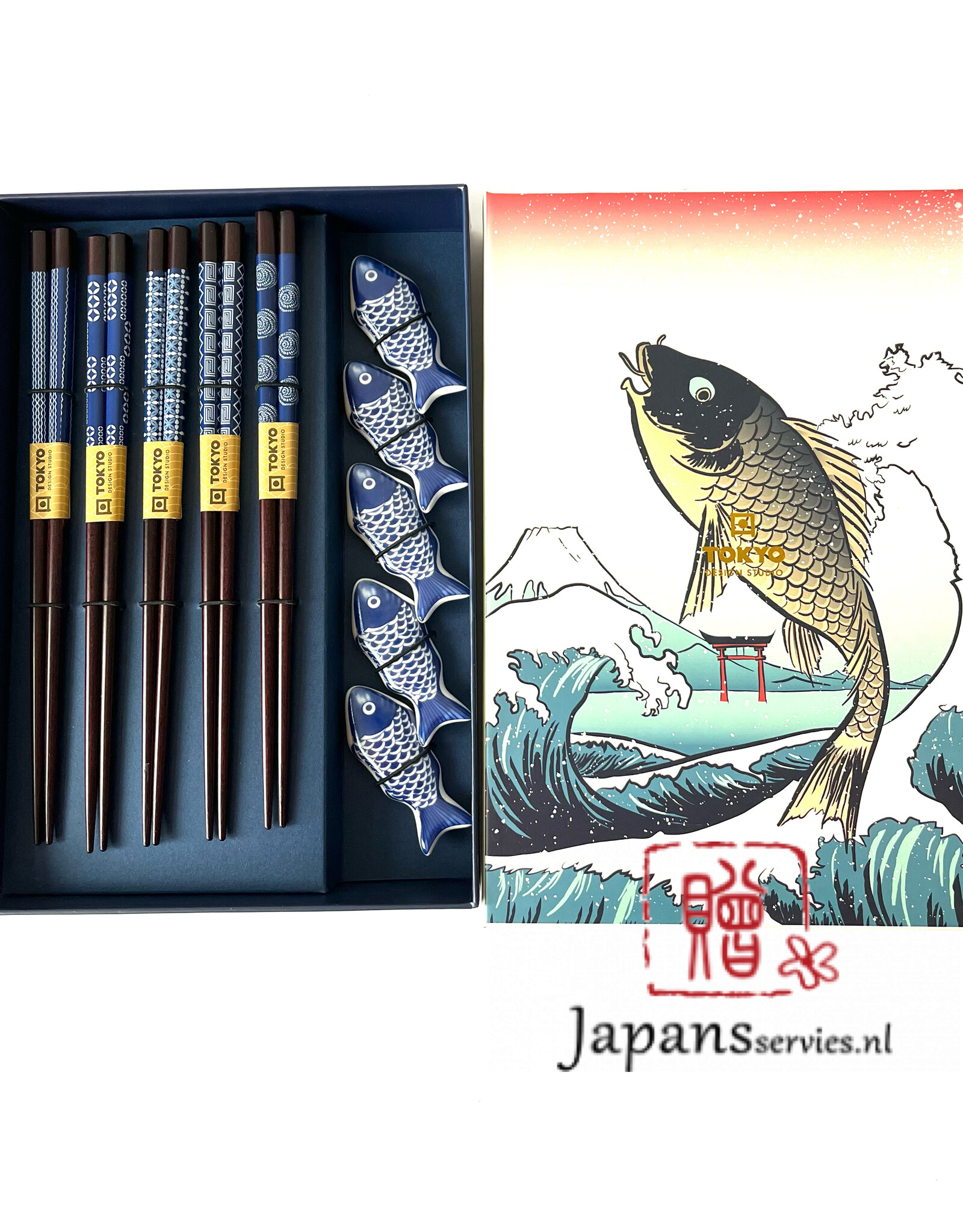 Tokyo Design Studio Chopsticks Giftset Koi Karper