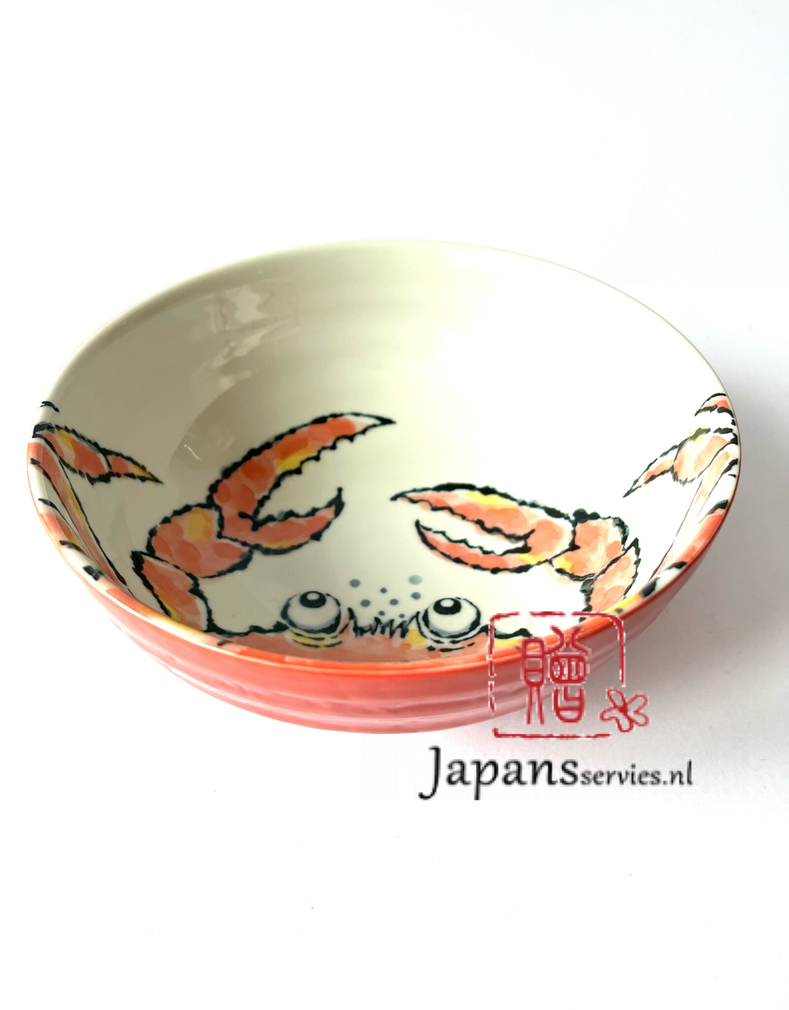 Tokyo Design Studio Grote oranje Ramen kom met Krab  (1200 ml)