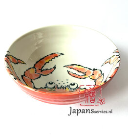 Tokyo Design Studio Grote oranje Ramen kom met Krab  (1200 ml)