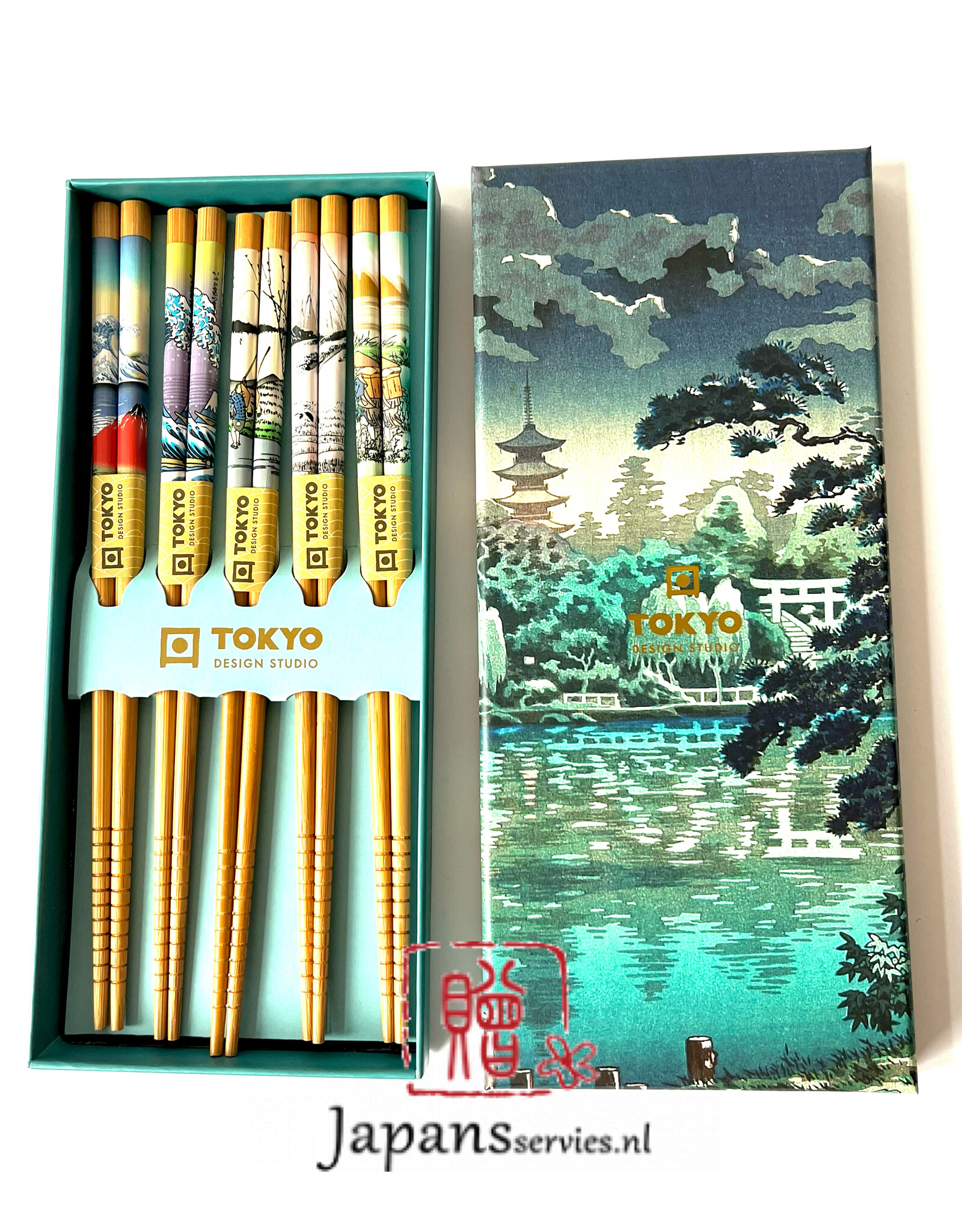 Tokyo Design Studio Japanese chopsticks Golf and Mount Fuji