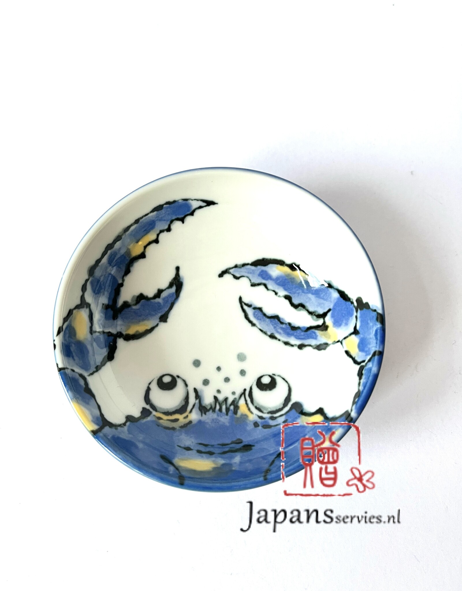 Tokyo Design Studio Blauw soja schaaltje met krab