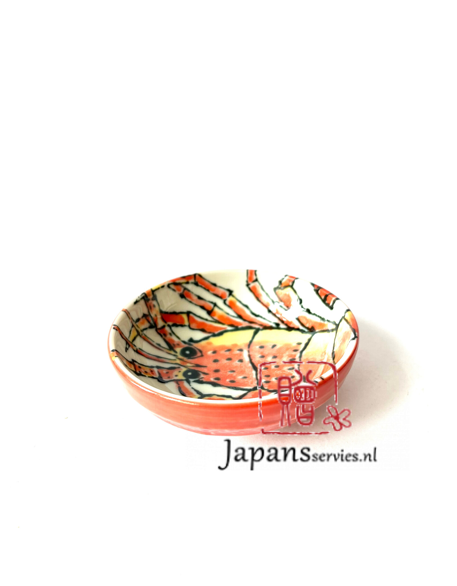 Tokyo Design Studio Oranje soja saus schaaltje met lobster