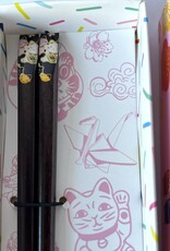 Tokyo Design Studio Chopsticks Lucky cat giftset