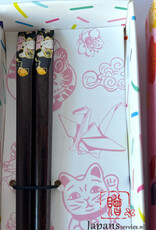 Tokyo Design Studio Chopsticks Lucky cat gift set