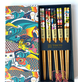 Tokyo Design Studio Chopsticks Lucky Cats and Koinobori