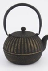 Tokyo Design Studio Gietijzeren theepot zwart goud 0,9 liter