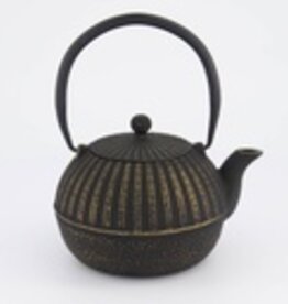 Tokyo Design Studio Gietijzeren theepot zwart goud 0,9 liter