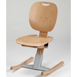 Moizi M 6 Kufenstuhl mit Holzsitz Moizi M 6 Kufenstuhl mit Holzsitz