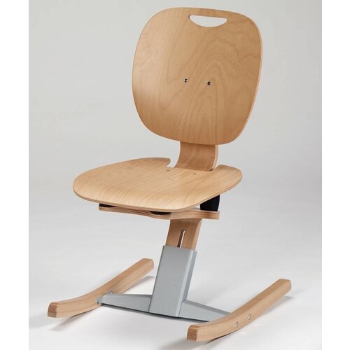 Moizi M 6 Kufenstuhl mit Holzsitz Moizi M 6 Kufenstuhl mit Holzsitz