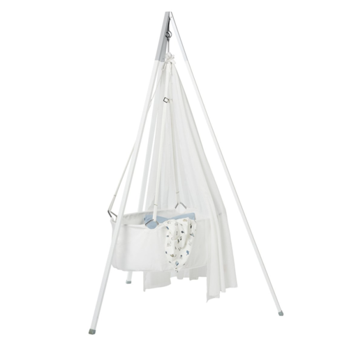 Leander Wiege mit Matratze weiß