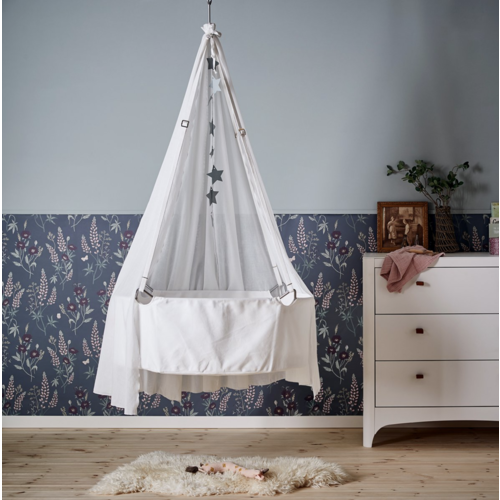 Leander Wiege mit Matratze weiß