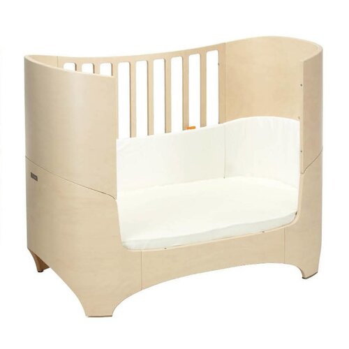 Leander Babybett mit Junior-kit in white wash