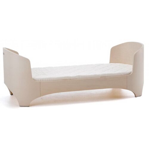 Leander Babybett mit Junior-kit in white wash