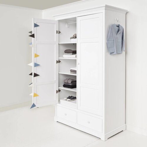 Oliver Furniture Kleiderschrank 2-tuerig weiss