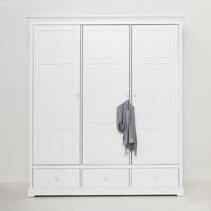 Oliver Furniture Kleiderschrank 3-türig Höhe 195 cm, weiß